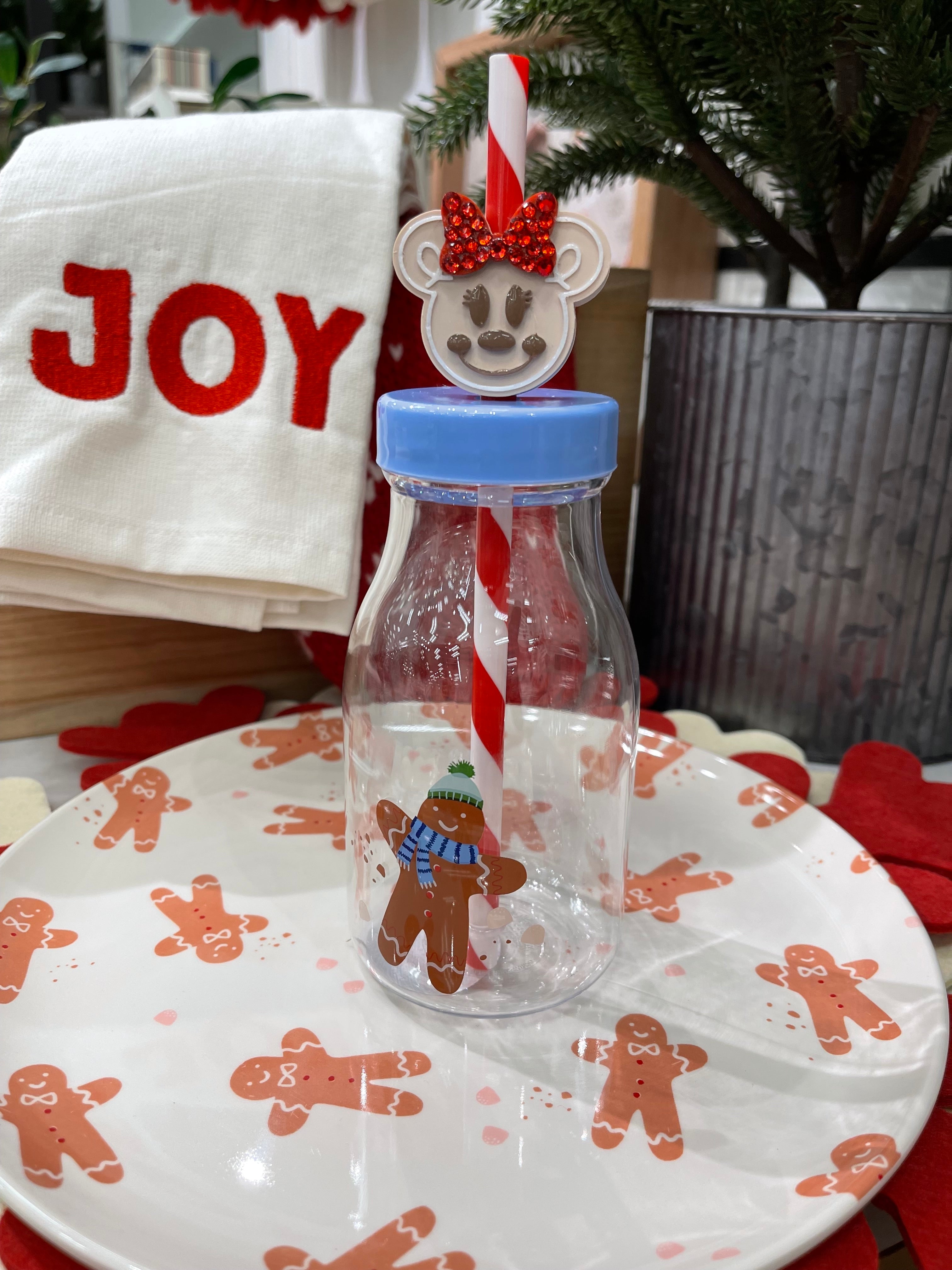 Girl Ginger straw charm