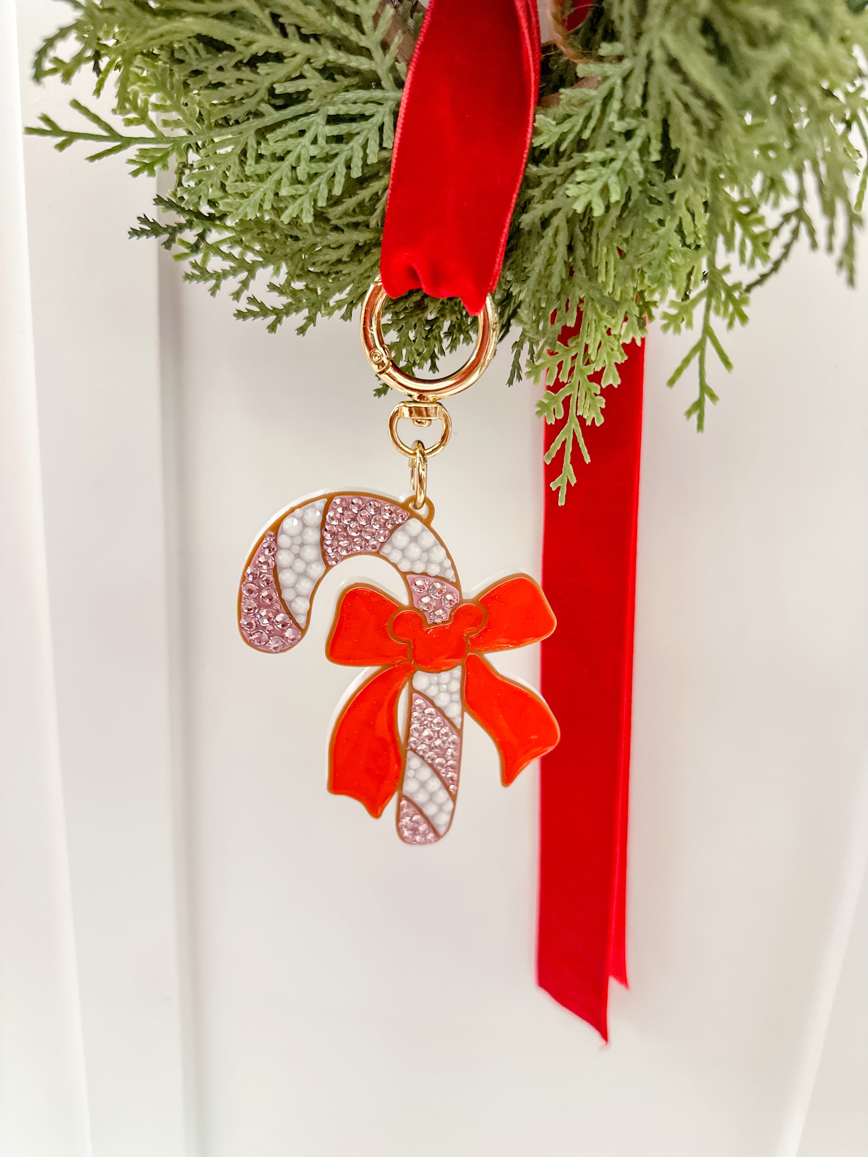 Candy cane Keychain