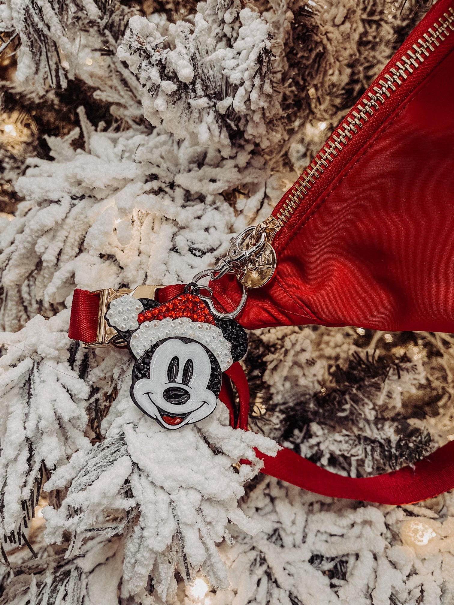 Santa Mouse Keychain